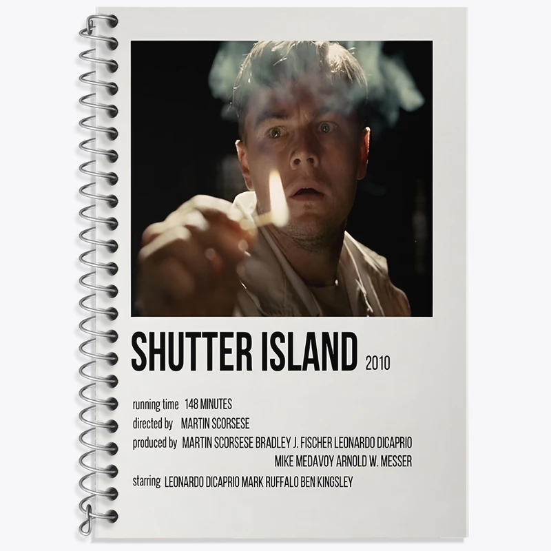 دفتر زبان دوخط 50 برگ خندالو طرح جزیره شاتر (Shutter Island) کد F12924