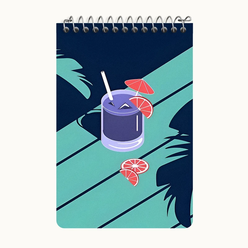 دفتر یادداشت 50 برگ خندالو طرح آبمیوه کد F10426