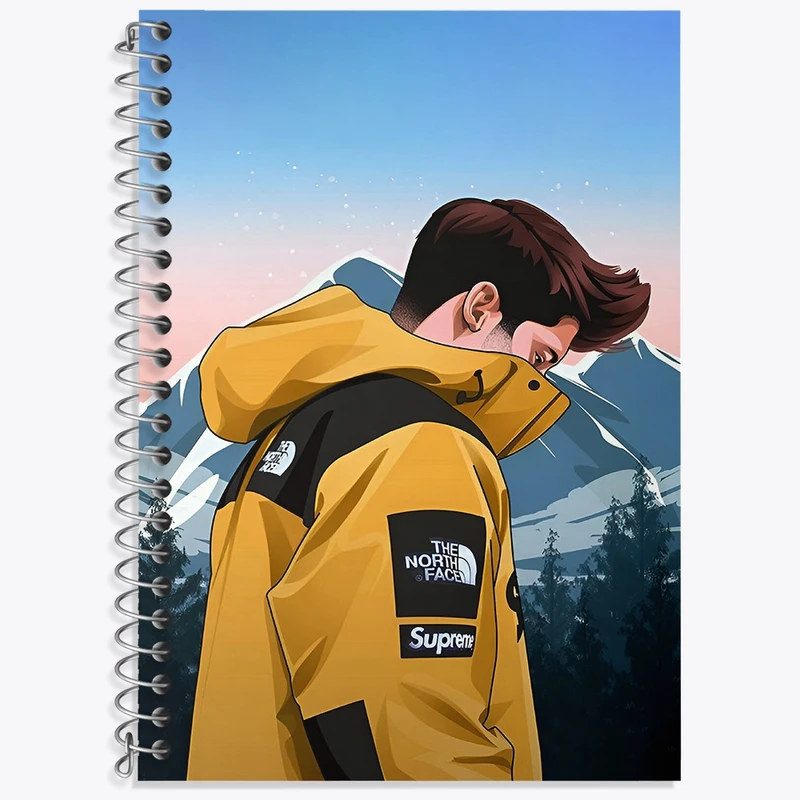 دفتر زبان 50 برگ خندالو مدل سه خط طرح پسرانه کد F4183