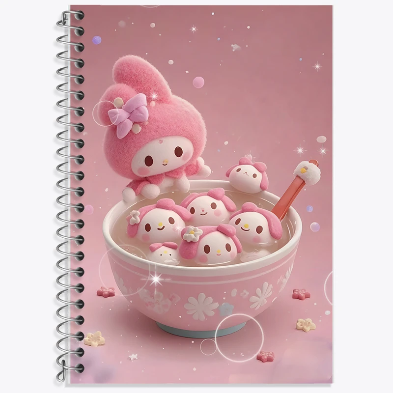 دفتر نت موسیقی 50 برگ خندالو طرح کرومی (Kuromi) کد F10297