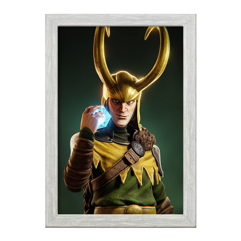 تابلو خندالو طرح لوکی (Loki) کد F1798