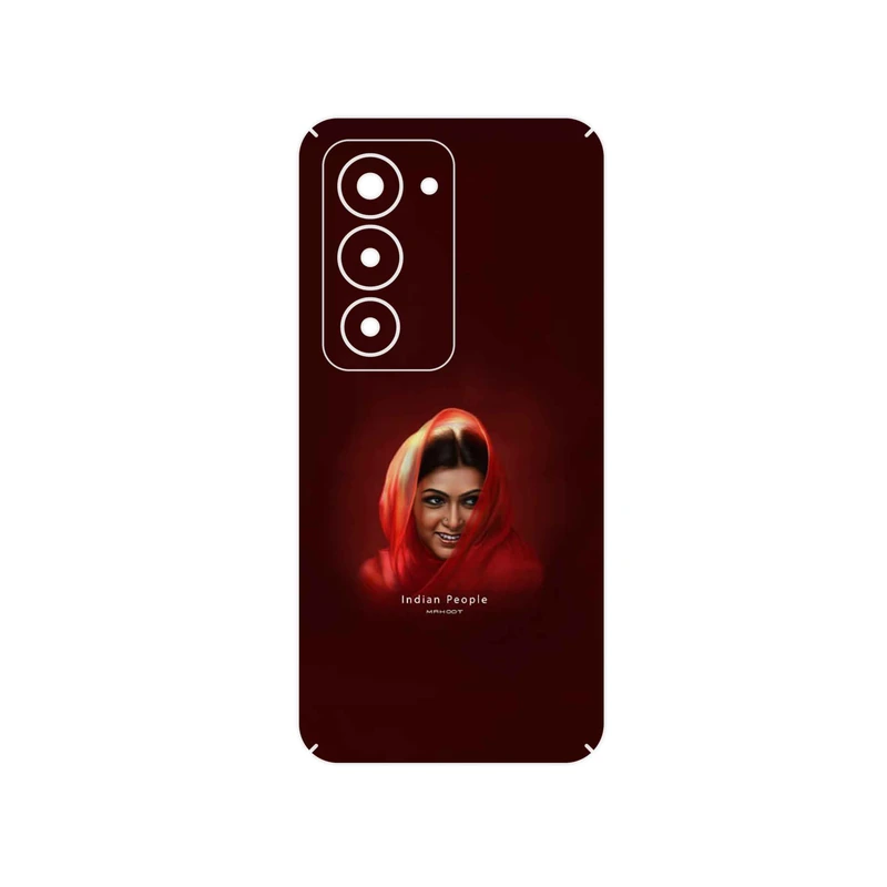 برچسب پوششی ماهوت مدل Portrait of an Indian Woman مناسب برای گوشی موبایل شیائومی Redmi 15 4G