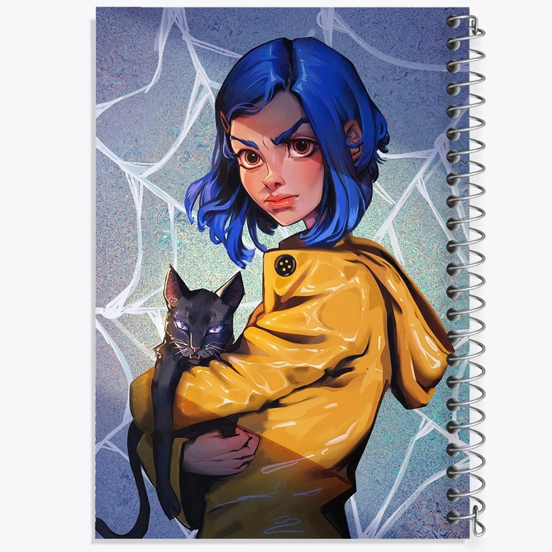 دفتر طراحی 50 برگ خندالو طرح کورالاین Coraline  کد 20796