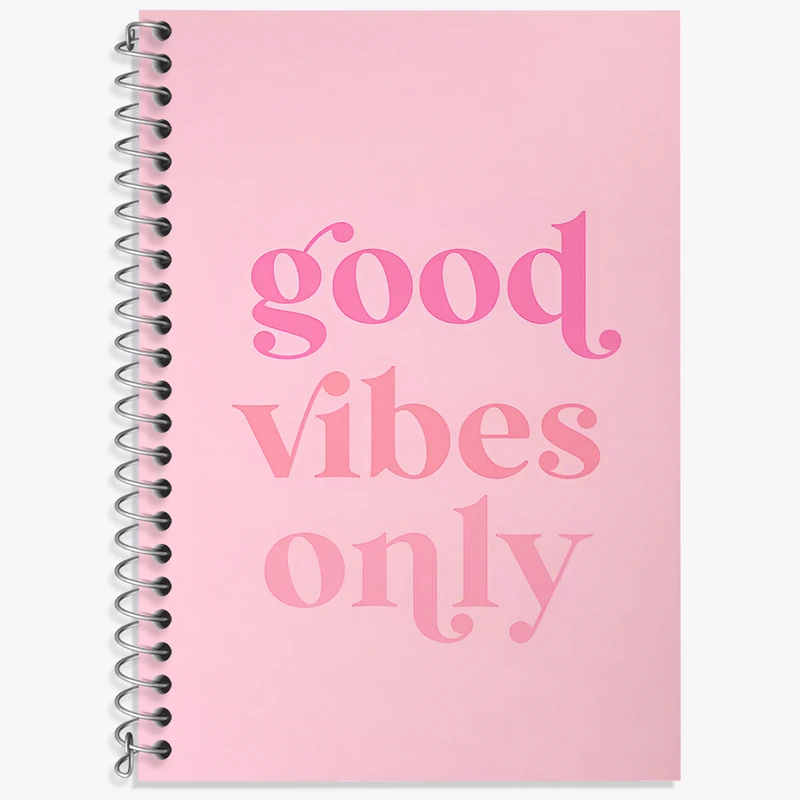 دفتر نت موسیقی 50 برگ خندالو طرح Good Vibes Only کد F3849