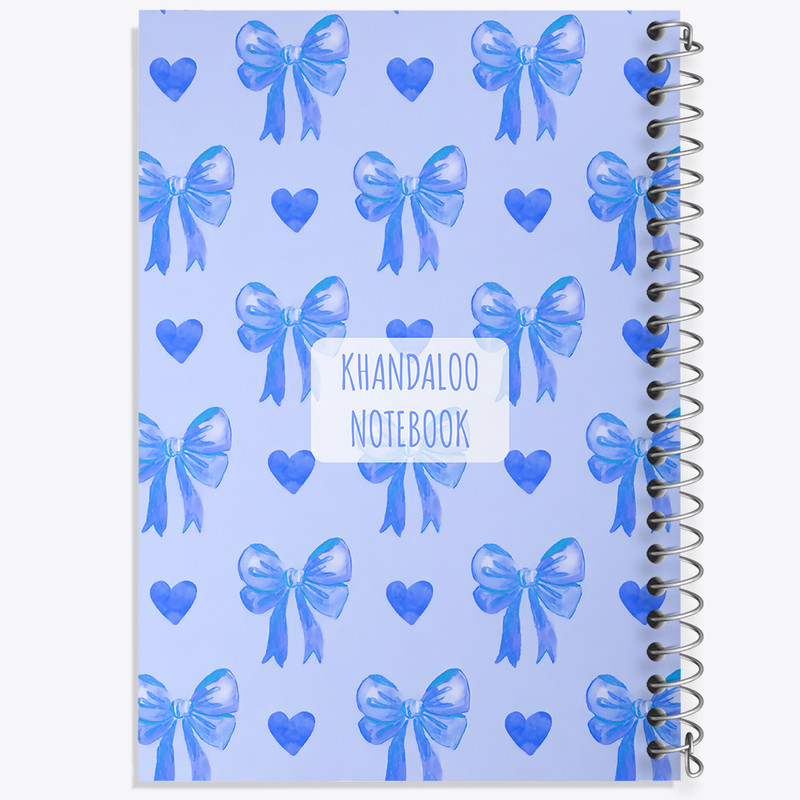 دفتر مشق 50 برگ خندالو طرح پترن پاپیونی کد N9151