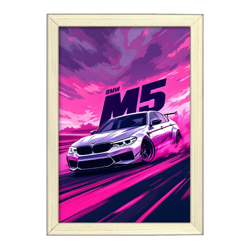 تابلو خندالو طرح بی ام دبلیو (BMW M5) کد F13740