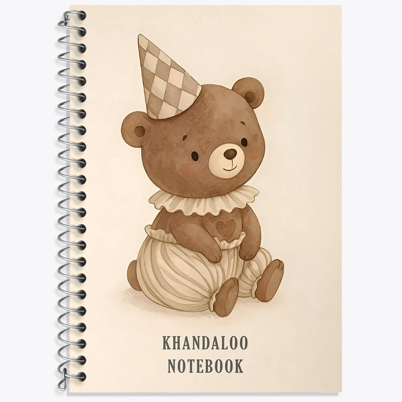 دفتر نت موسیقی 50 برگ خندالو طرح خرس کیوت کد N8493