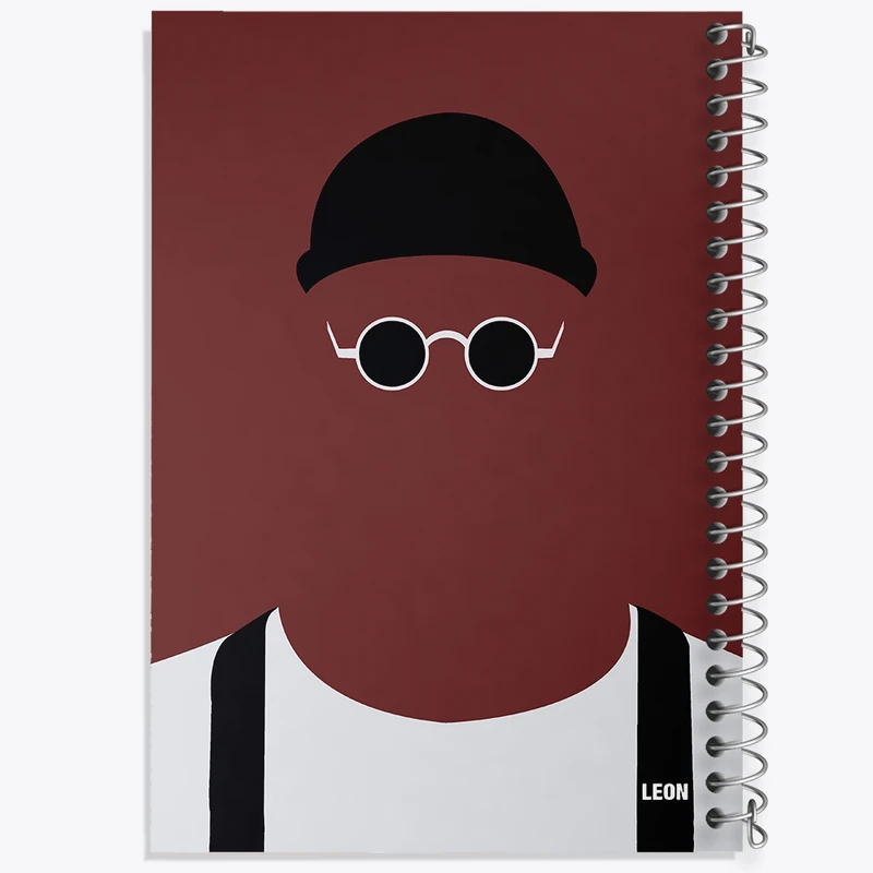 دفتر ژورنال نویسی 50 برگ خندالو مدل نقطه ای طرح لئون و ماتیلدا کد F10468