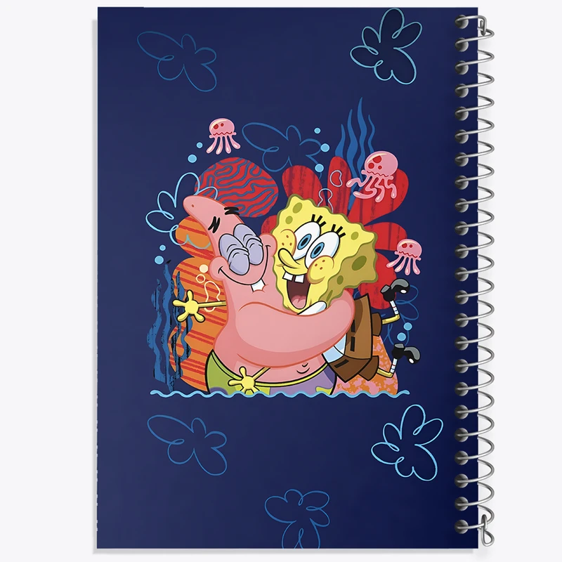 دفتر مشق 100 برگ خندالو طرح باب اسفنجی و پاتریک کد F12838