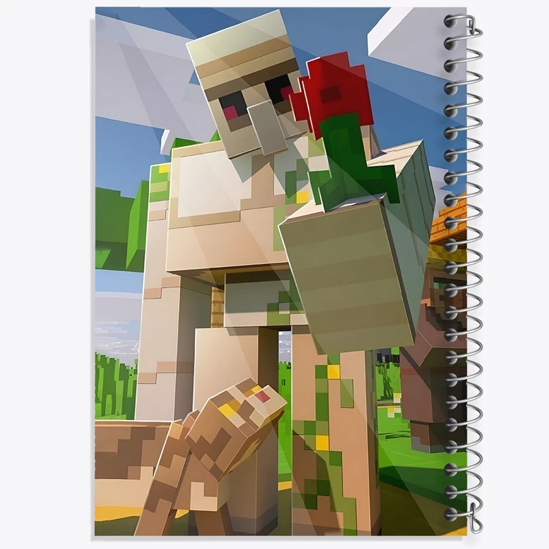 دفتر طراحی 50 برگ خندالو طرح ماینکرافت (Minecraft) کد F3511