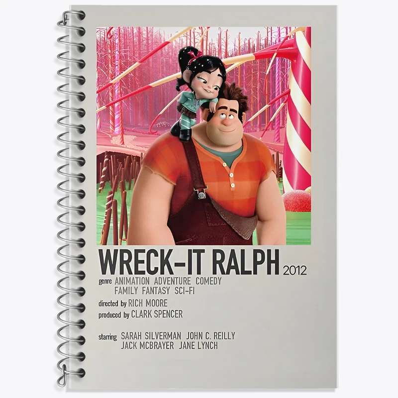 دفتر زبان 50 برگ خندالو مدل سه خط طرح رالف خرابکار (Wreck-It Ralph) کد F14213