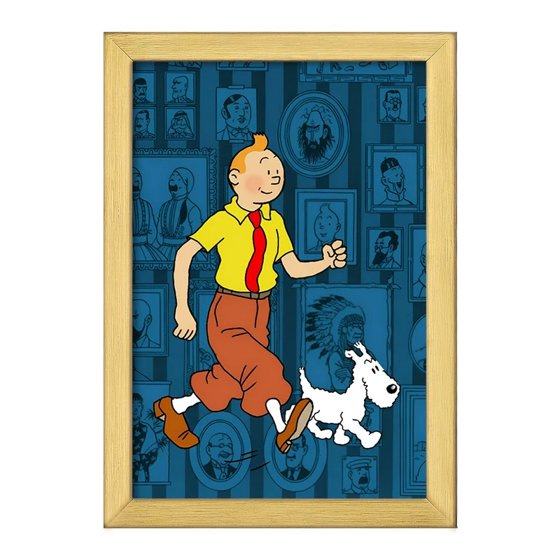 تابلو خندالو طرح تن تن (Tintin) کد F10338