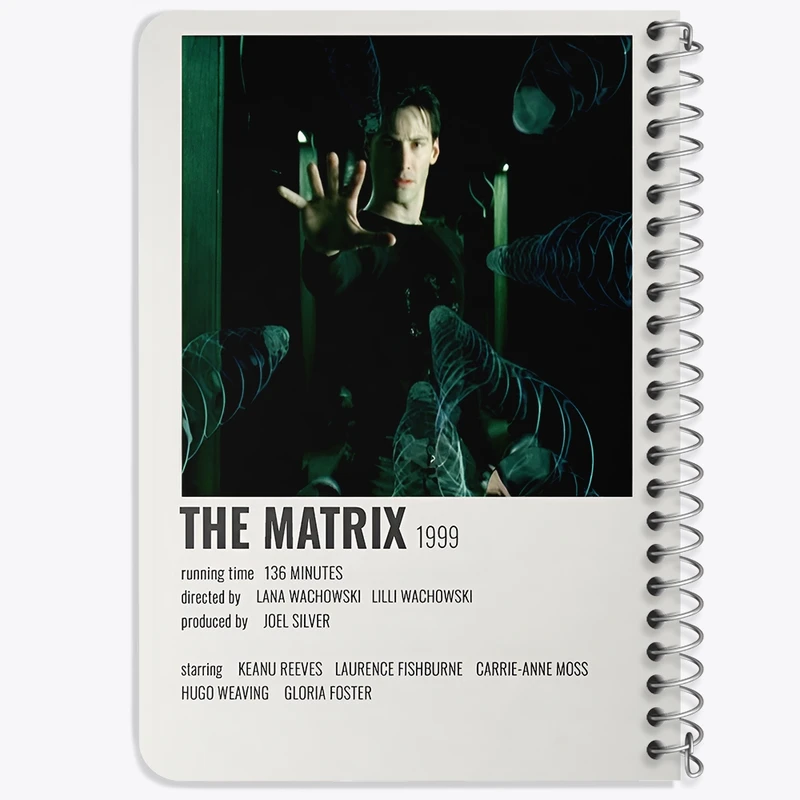 دفتر یادداشت 50 برگ خندالو طرح ماتریکس (The Matrix) کد F13282