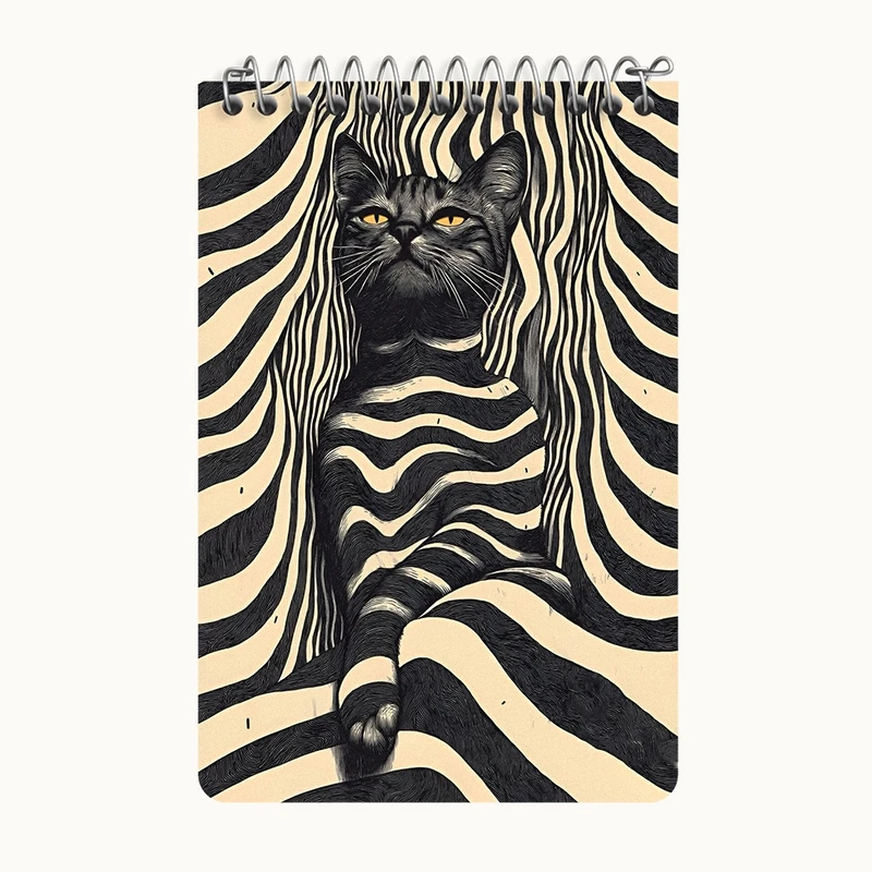 دفتر یادداشت 50 برگ خندالو طرح گربه کد F10849