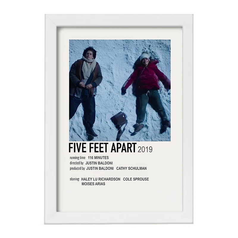 تابلو خندالو طرح پنج قدم فاصله (Five Feet Apart) کد F13196