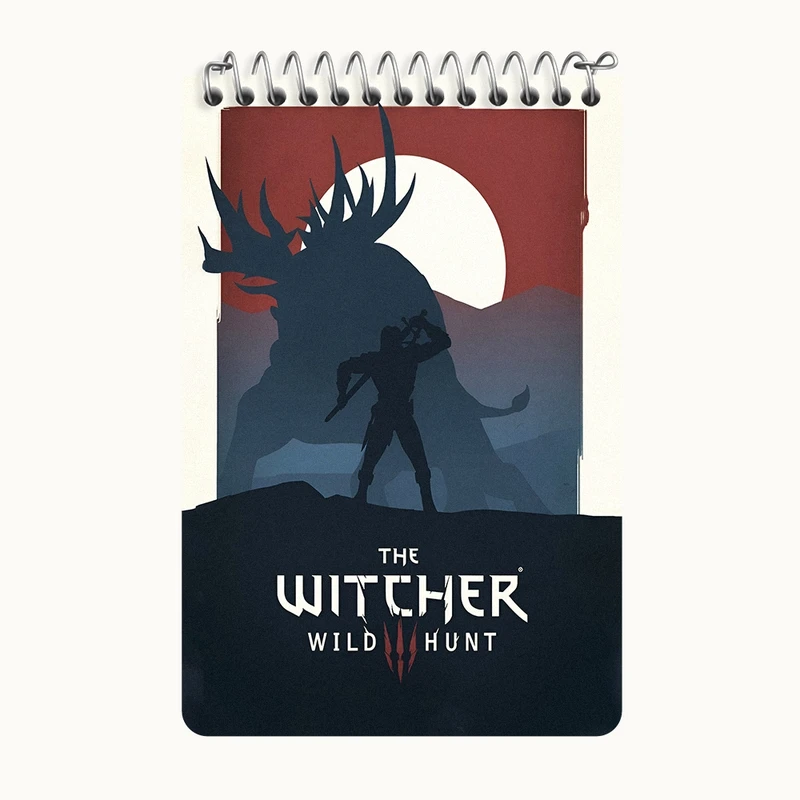 دفتر یادداشت 50 برگ خندالو طرح ویچر (The Witcher) کد F13611