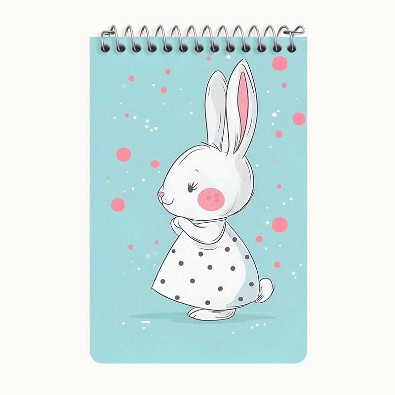 دفتر یادداشت 50 برگ خندالو طرح خرگوش کیوت کد F10850