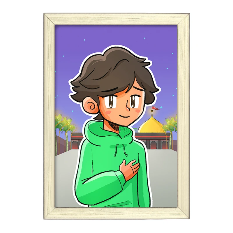 تابلو خندالو طرح کودکانه محرم و اربعین امام حسین  کد 7695