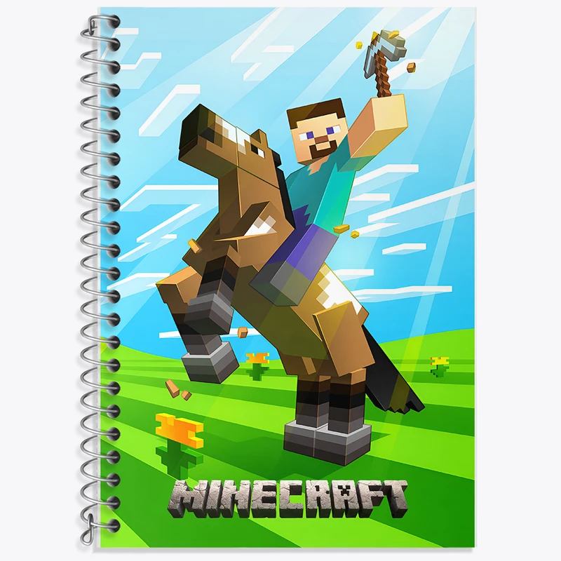 دفتر نت موسیقی 50 برگ خندالو طرح ماینکرافت (Minecraft) کد F14083