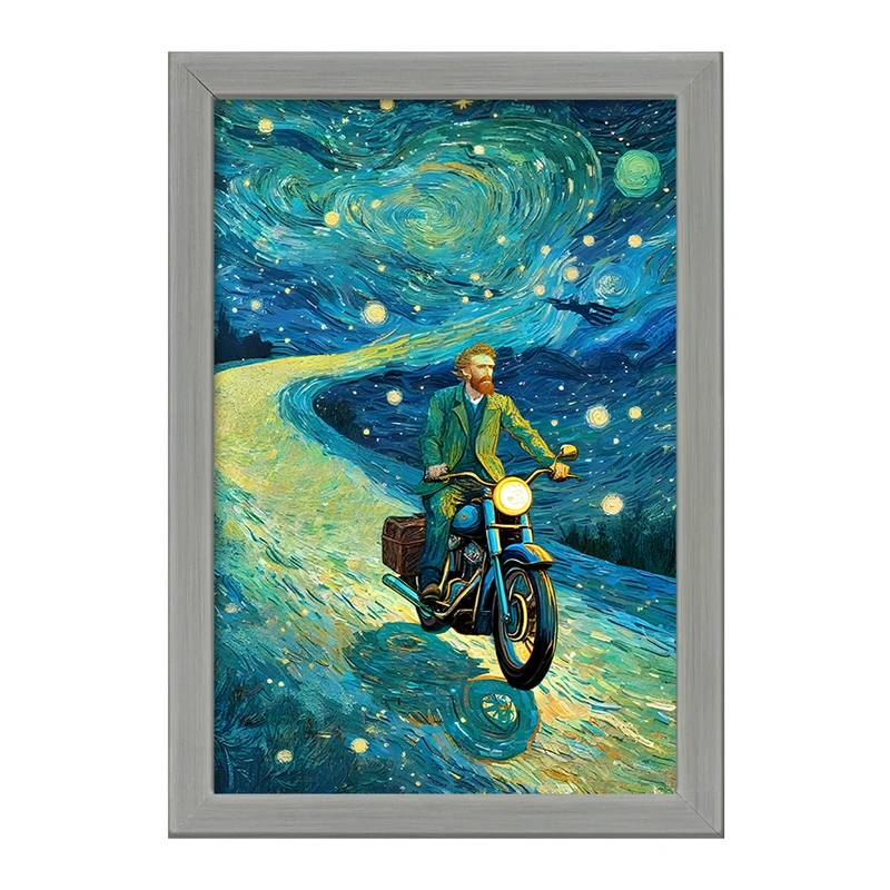 تابلو خندالو طرح ونسان ونگوگ کد F8799