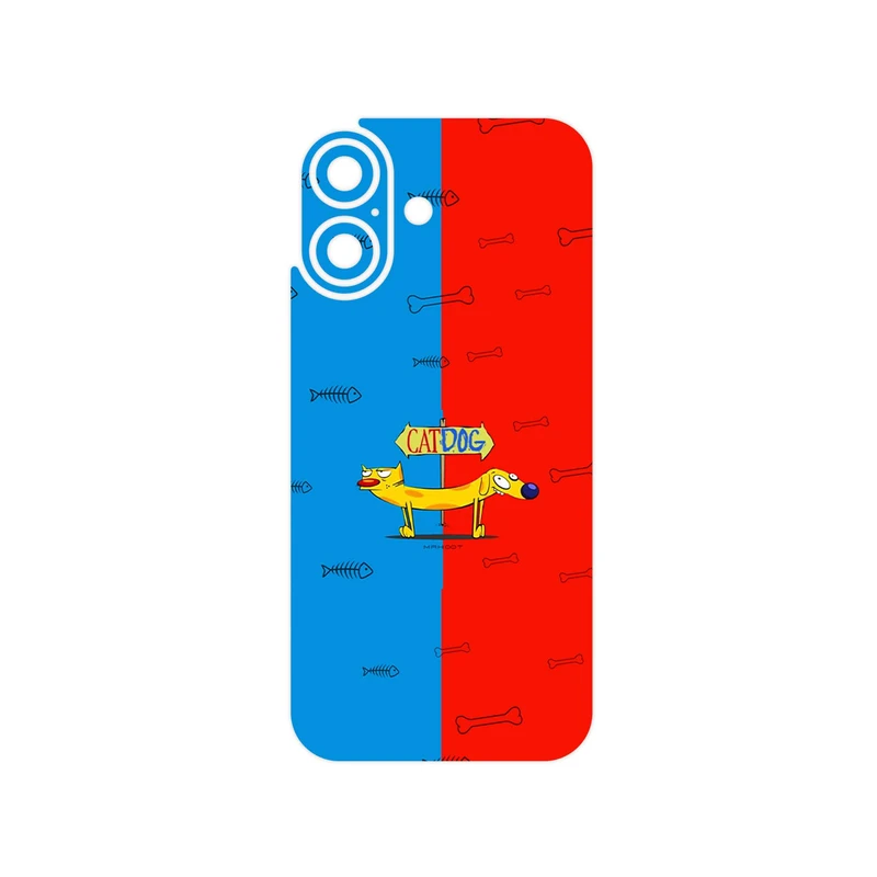 برچسب پوششی ماهوت مدل CatDog مناسب برای گوشی موبایل اپل iPhone 17