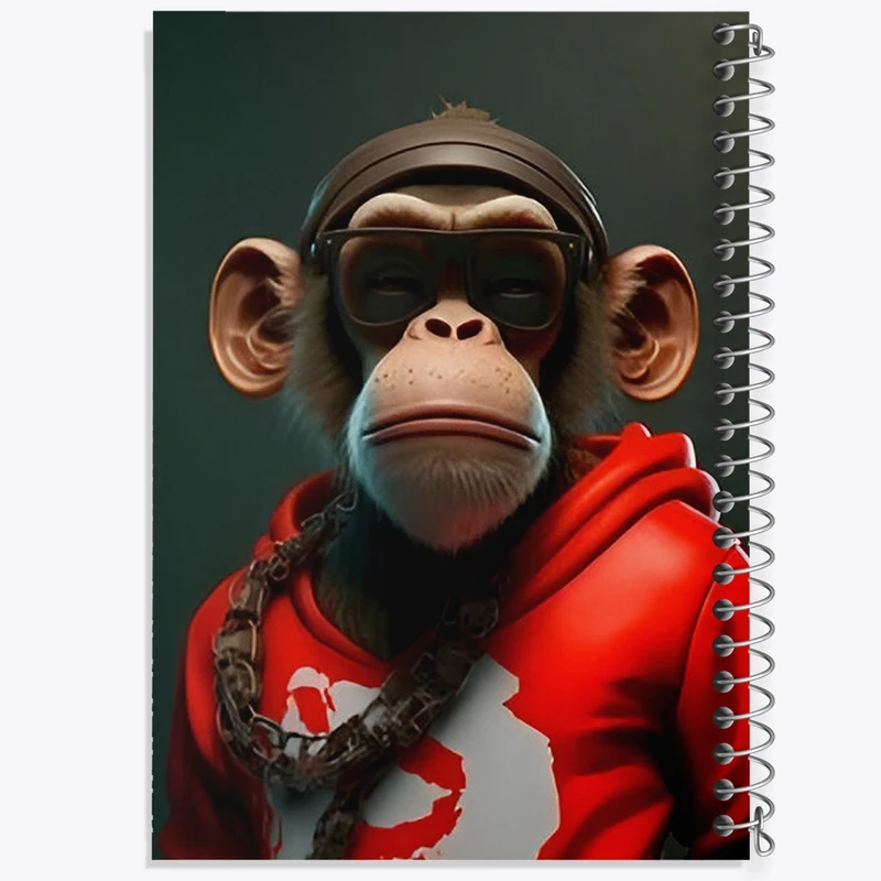 دفتر لیست خرید 50 برگ خندالو طرح میمون بامزه کد F3379