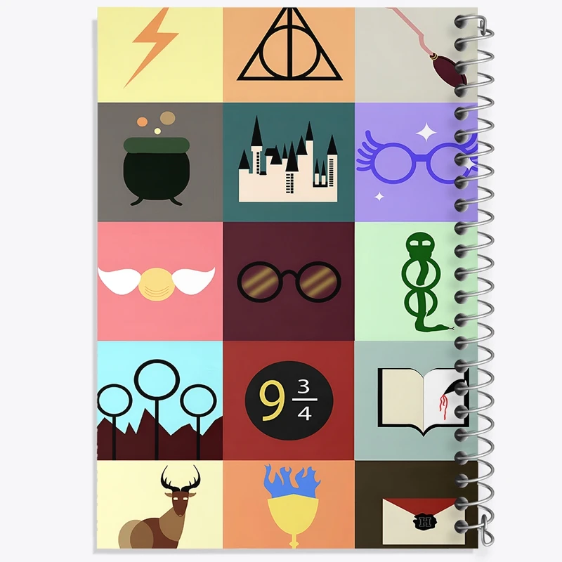 دفتر طراحی 50 برگ خندالو طرح هری پاتر (Harry Potter) کد F4443