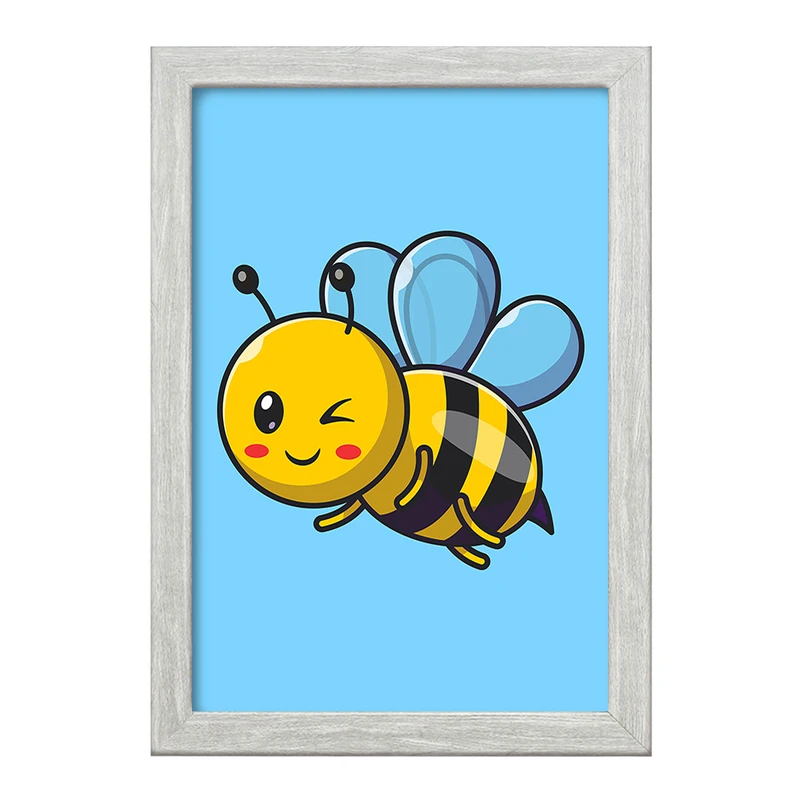 تابلو خندالو طرح حیوانات بامزه زنبور کد 25409