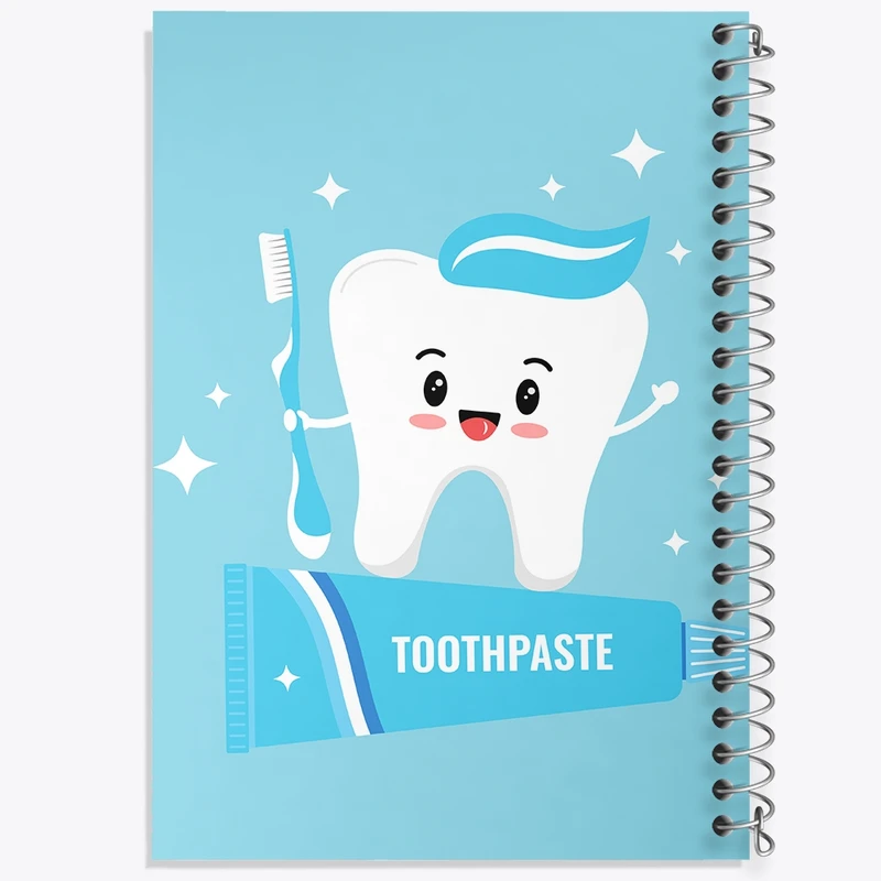 دفتر طراحی 50 برگ خندالو طرح دندان و دندان پزشکی کودکانه کد 36735