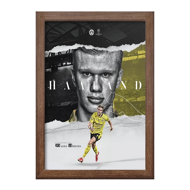تابلو خندالو طرح ارلینگ هالند (Erling Haaland) کد F13512