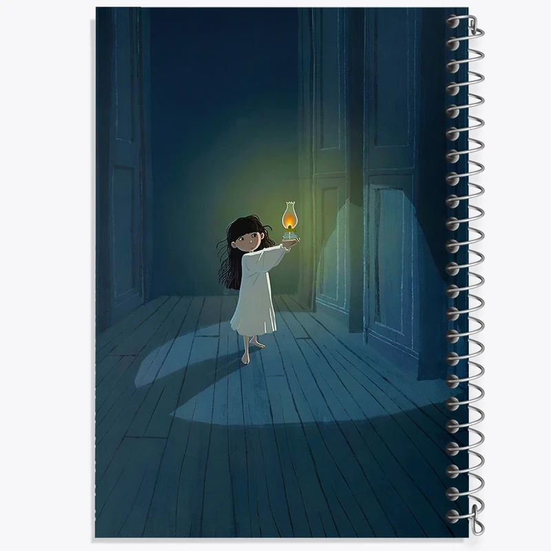 دفتر ژورنال نویسی 50 برگ خندالو مدل نقطه ای طرح دخترانه کیوت کد N7496