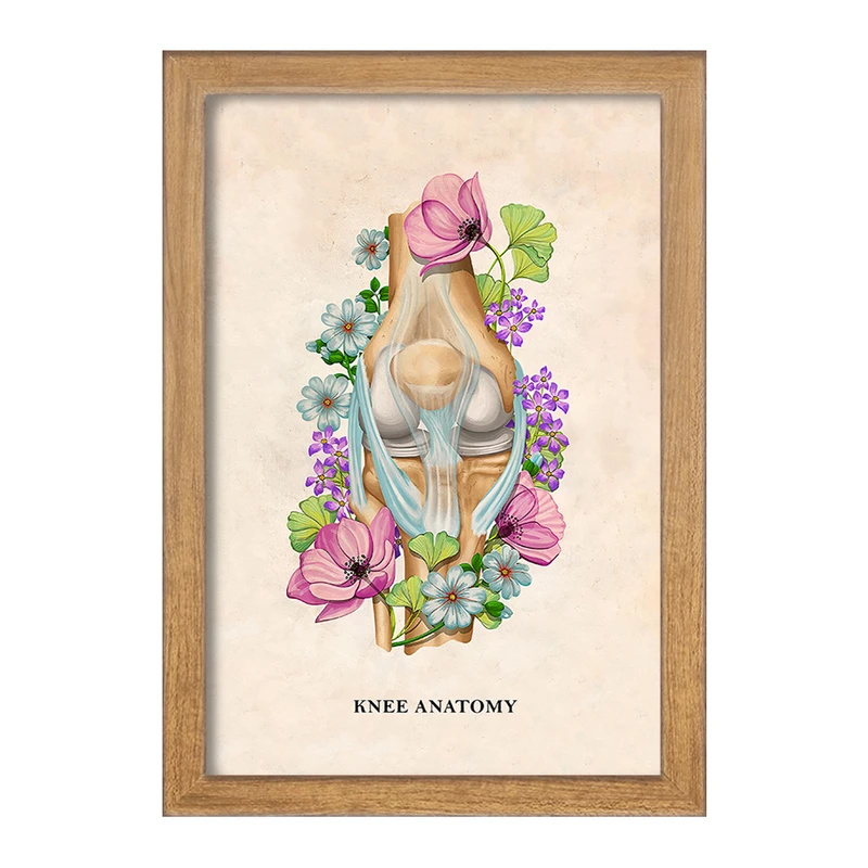 تابلو خندالو طرح آناتومی زانو (Knee Anatomy) کد F14023