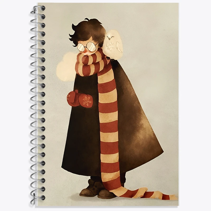 دفتر زبان 50 برگ خندالو مدل دو خط طرح هری پاتر (Harry Potter) کد F8653