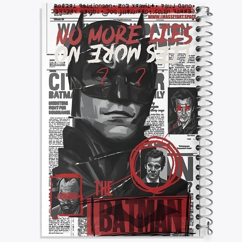 دفتر طراحی 50 برگ خندالو طرح بتمن (Batman) کد F13501