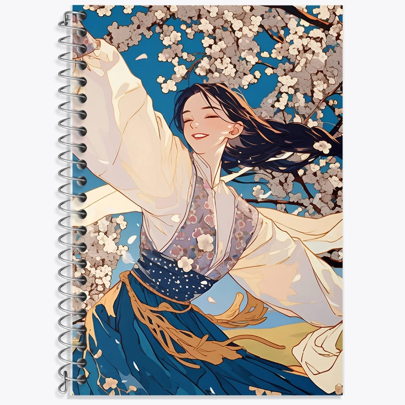 دفتر زبان 50 برگ خندالو مدل سه خط طرح دخترانه کد F9212