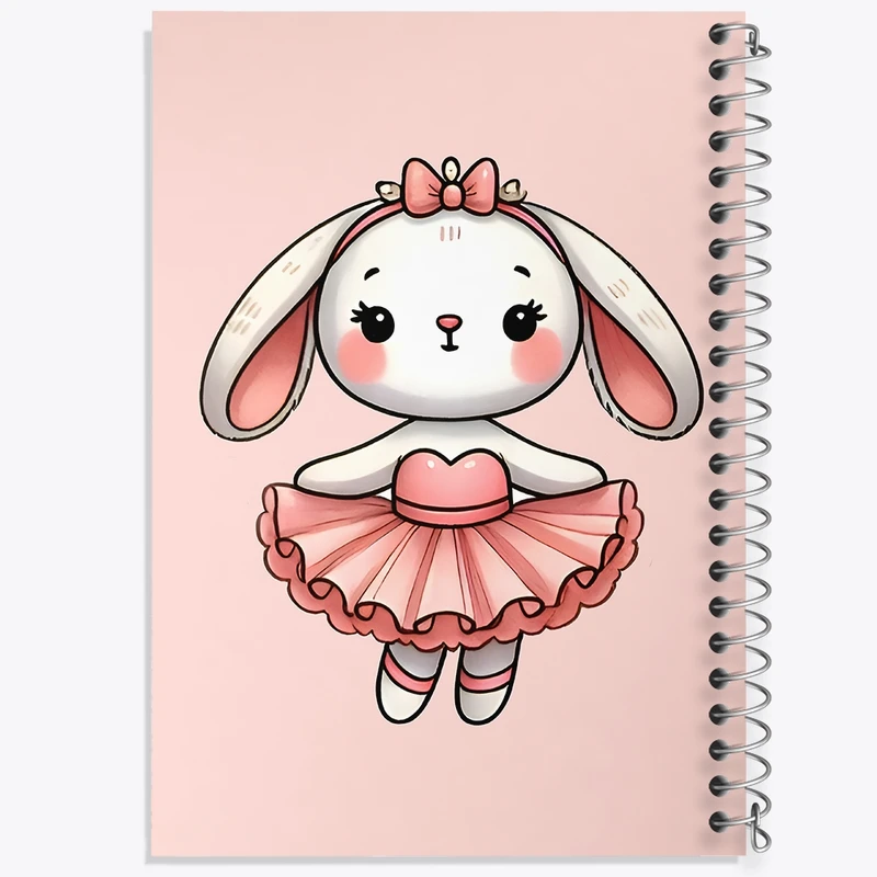 دفتر طراحی 50 برگ خندالو طرح خرگوش کد F11741