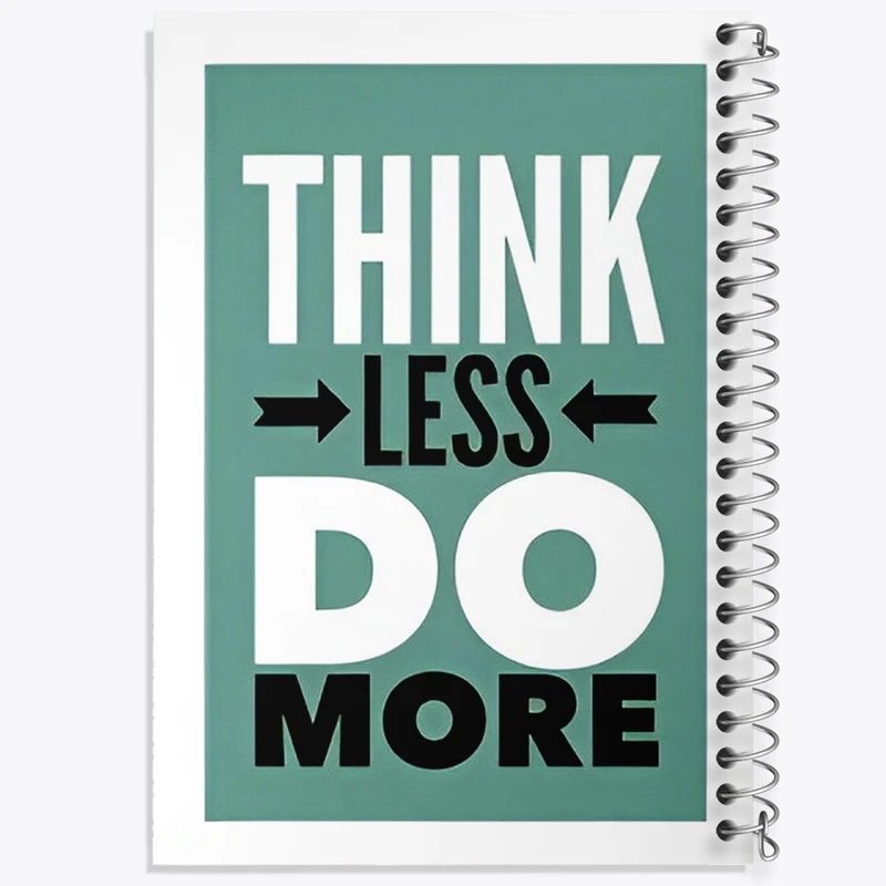 دفتر طراحی 50 برگ خندالو طرح Think Less Do More کد F11471