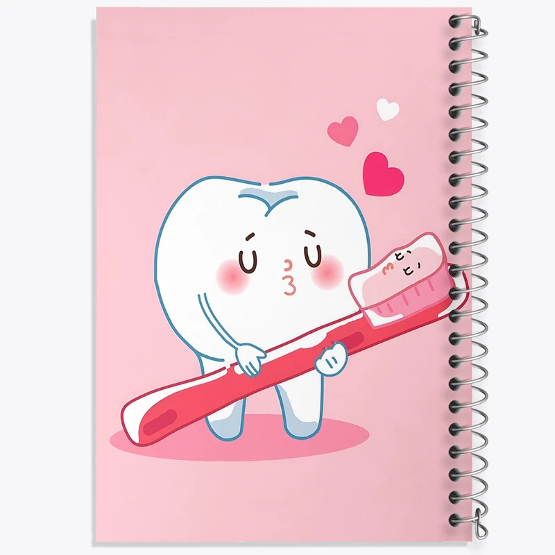 دفتر شطرنجی 50 برگ خندالو طرح دندان پزشکی کد F10275