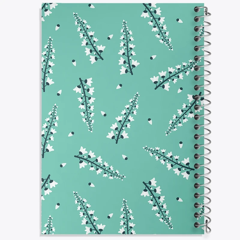 دفتر طراحی 50 برگ خندالو طرح پترن گل کد N925