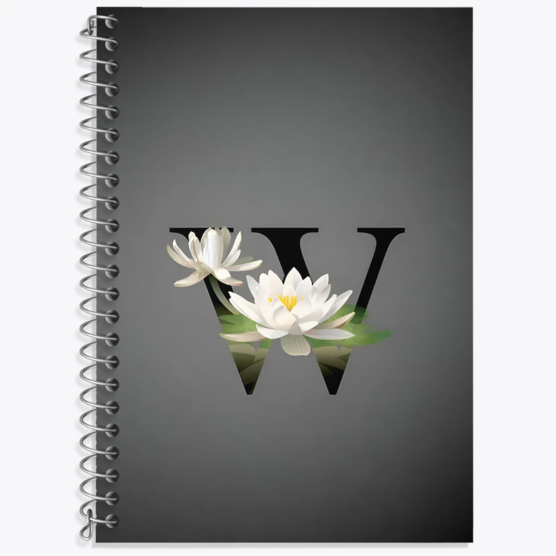 دفتر نت موسیقی 50 برگ خندالو طرح حرف W کد F4316