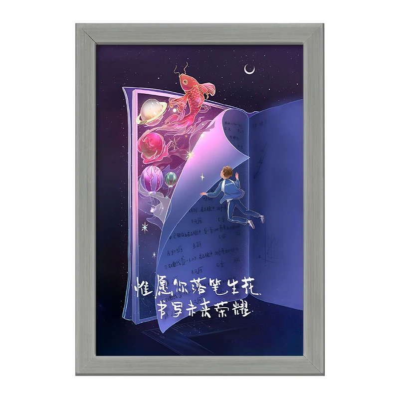 تابلو خندالو طرح دنیای کتاب ها کد F11064