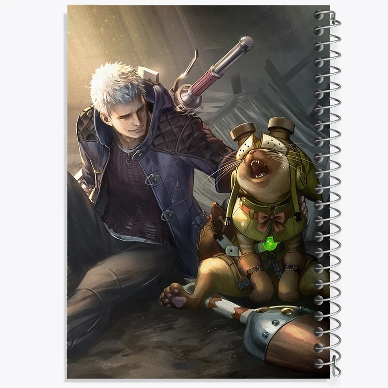 دفتر طراحی 50 برگ خندالو طرح بازی شکارچی هیولا (Monster Hunter) کد 33255