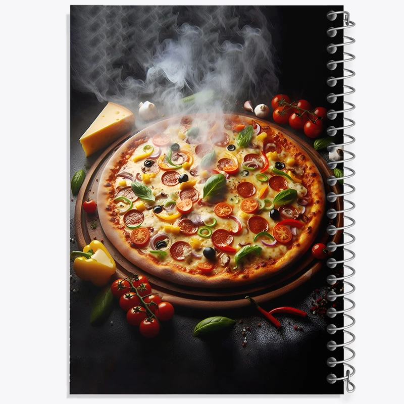 دفتر مشق 100 برگ خندالو طرح پیتزا کد F10586