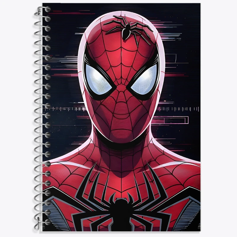 دفتر زبان 50 برگ خندالو مدل سه خط طرح مرد عنکبوتی کد F9133