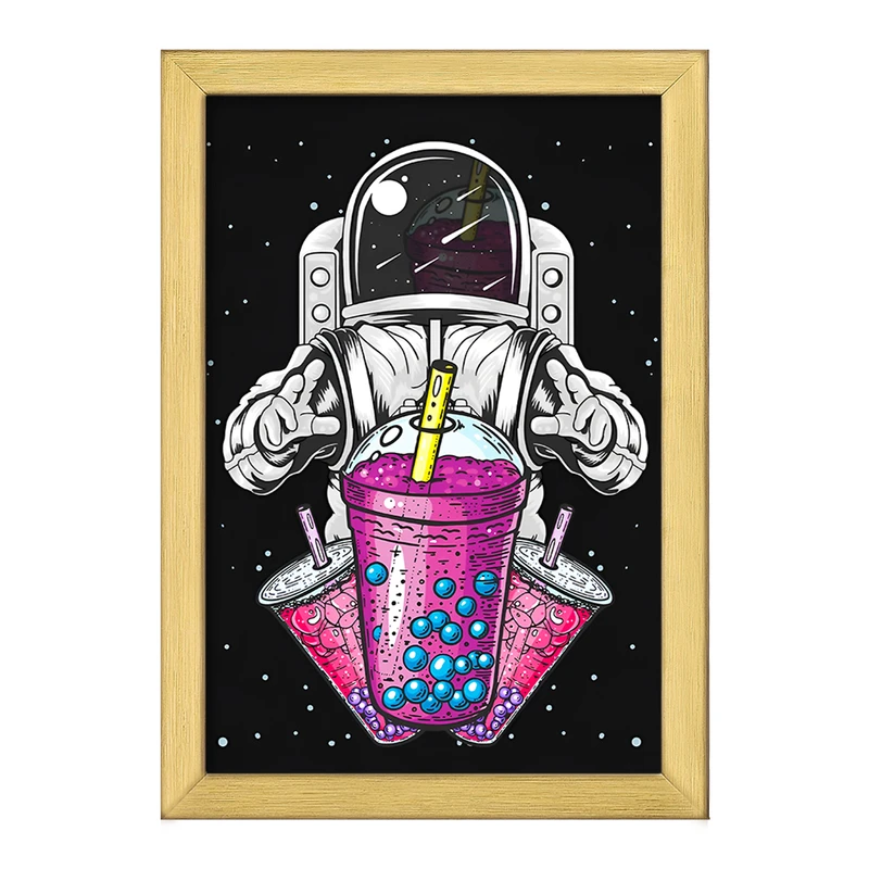 تابلو خندالو طرح فضانورد کد F10091