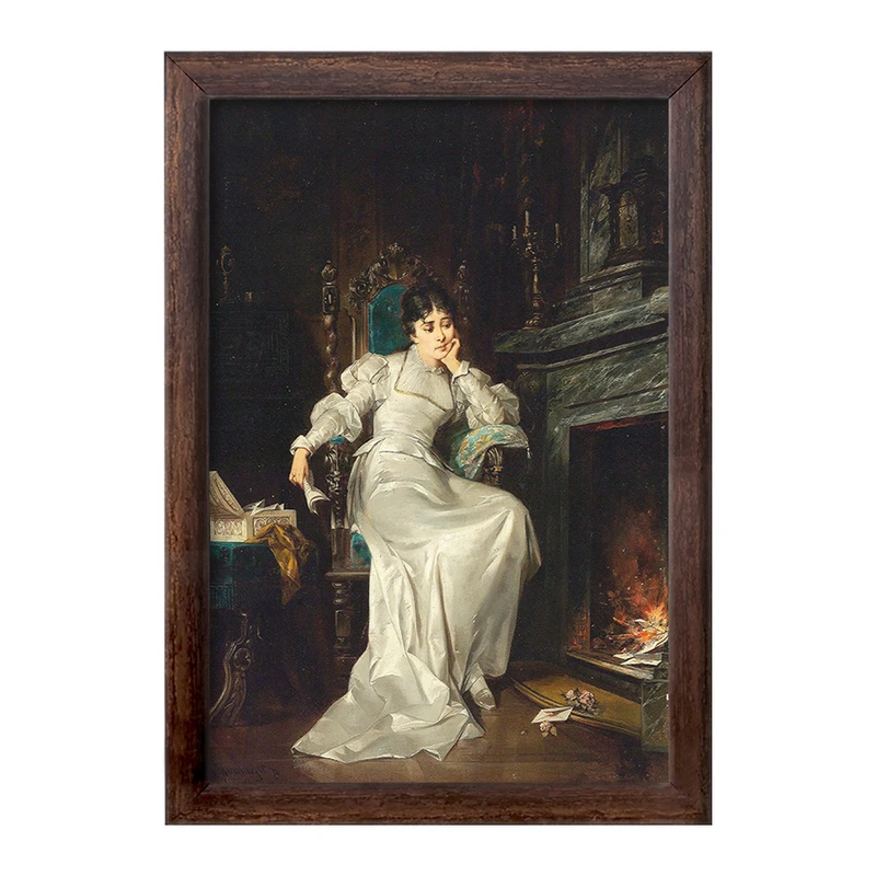 تابلو خندالو طرح نقاشی عشق گمشده اثر کارل شونینگر جوان کد F12129