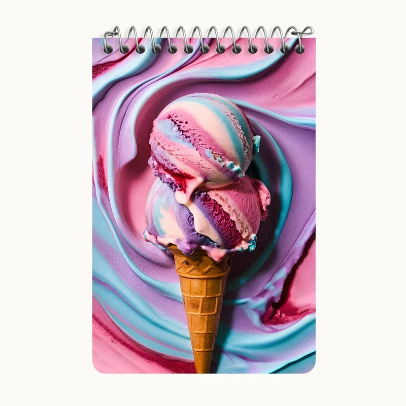 دفتر یادداشت 50 برگ خندالو طرح بستنی قیفی کد F11596