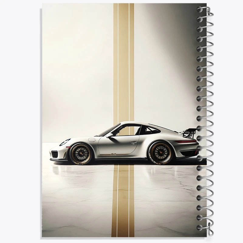 دفتر طراحی 50 برگ خندالو طرح ماشین پورشه کد F10382