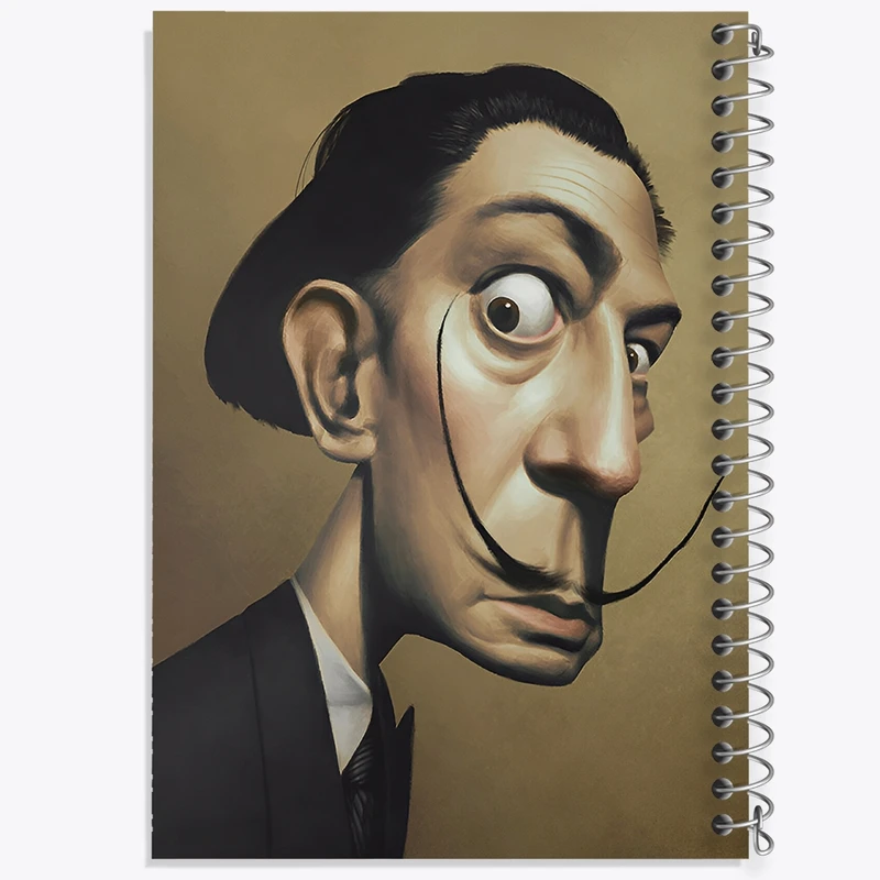 دفتر شطرنجی 50 برگ خندالو طرح سالوادور دالی کد F4604