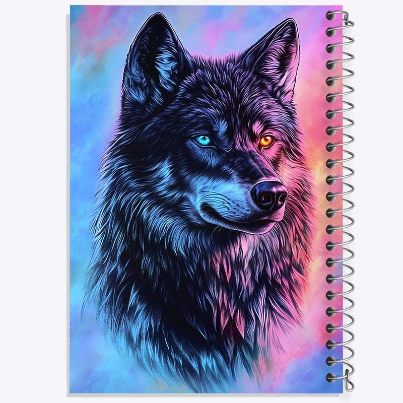 دفتر طراحی 50 برگ خندالو طرح گرگ کد F9015